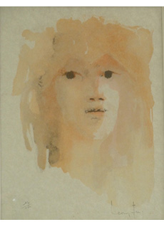 Young Girls Face by Leonor Fini